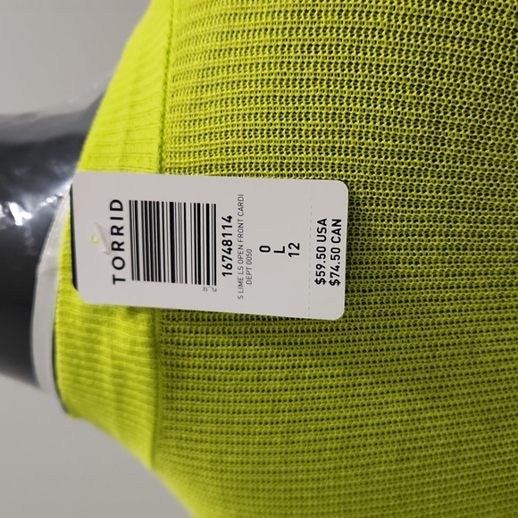 Torrid NWT Cardigan, cover up sz L/12 - Picture 5 of 5